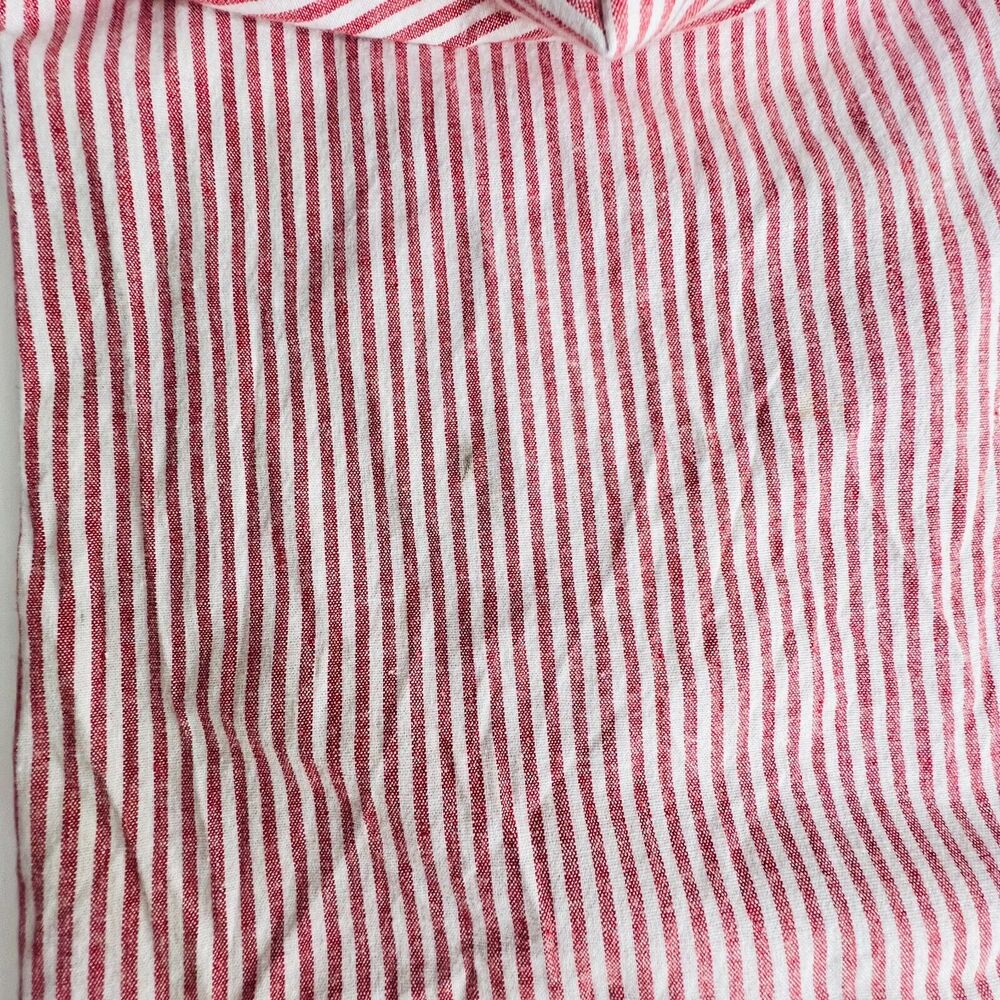 Etiquette Pinstripe Jumpsuit Size‎ Medium Heartshape Neckline - Picture 6 of 11
